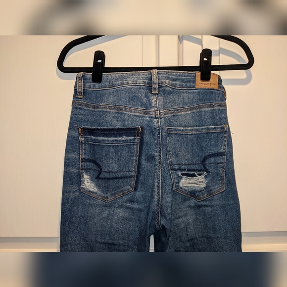 American Eagle Outfitters AEO Denim X Distressed Highest Rise Jegging - 6 Reg - Picture 6 of 12